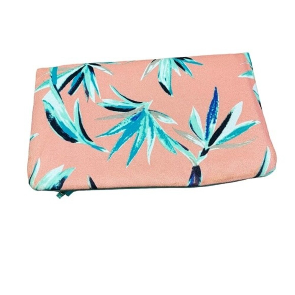 Rachel Pally Floral Blue Pink Reversible Clutch